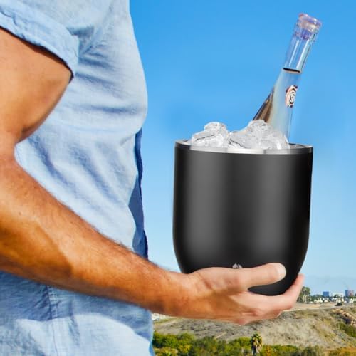 Snowfox Plus - Insulated Ice Bucket with Lid/Scoop, Premium Vacuum