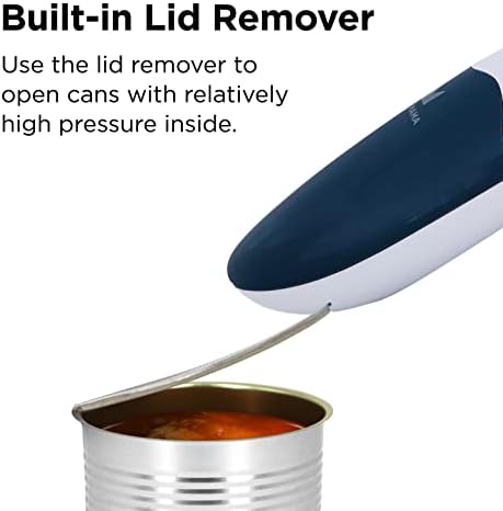 Kitchen Mama Auto 2.0 Electric Can Opener, Cordless, Navy Blue