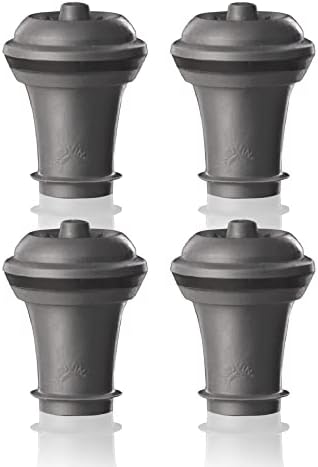 Vacu Vin Wine Saver Vacuum Stoppers Set of 4 – Grey