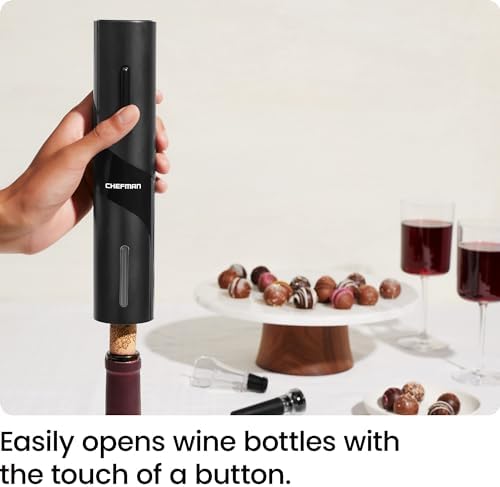 Chefman Electric Wine Opener Makes Opening Bottles Fast, Foolproof