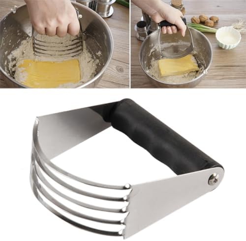 Stainless Steel Pastry Cutter Dough Blender with Ergonomic Handle