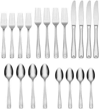 Oneida Lincoln 20-Piece 18/0 Silverware Set for 4, Flatware