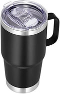 VEGOND 20 oz Tumbler with Handle Lid and Straw, Stainless Steel