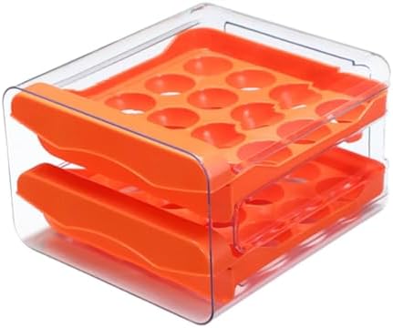 Egg Storage Case Refrigerator Egg Organizer Box Holder Tray Auto