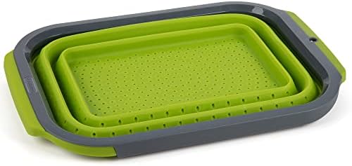 PrepSolutions Collapsible Silicone Over-the-Sink 6- Qt Colander
