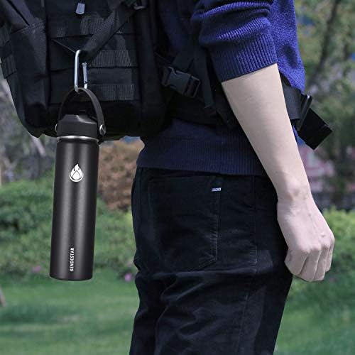 SENDESTAR Insulated Water Bottle 24 OZ, Wide Mouth 24 oz Water Bottle