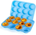 Bangp 12 Cups Silicone Muffin Pan for Baking,2Pack Regular Size