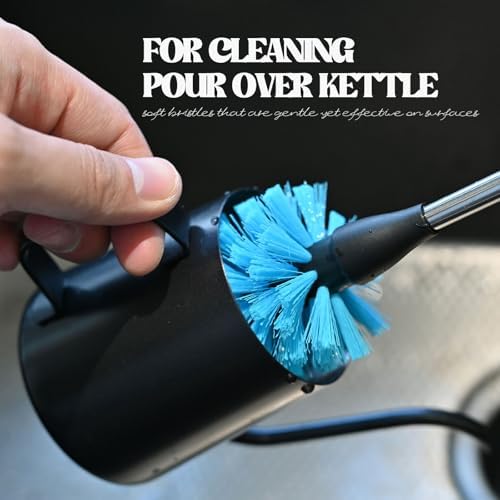 Bottle Brush with Stainless Steel Handle, Straw Cleaner Brushes