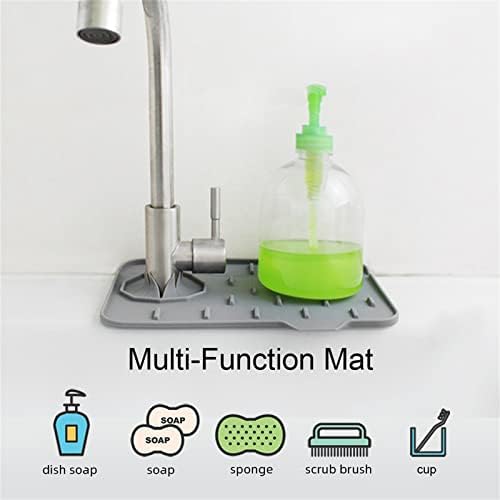 2-Pack Bytelive Silicone Sink Mat, Mini Sink Splash Guard and Soap