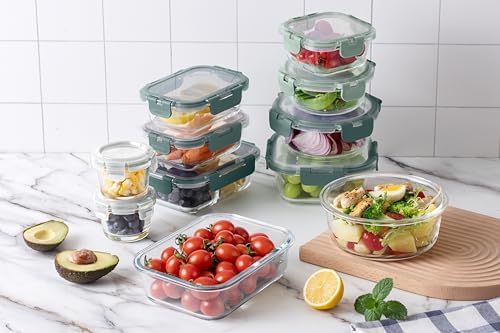 COOK WITH COLOR 32-Pc. Borosilicate Glass Food Container Set