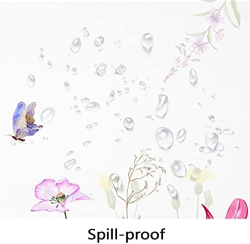 Bnejvif Spring Floral Oval Tablecloth - Waterproof Wrinkle Free