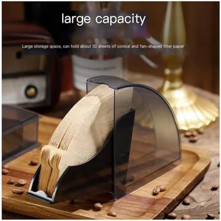 Acrylic Coffee Filter Paper Holder Dispenser Rack, Storage Box