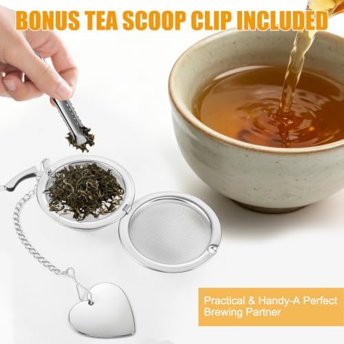 2 Pack Tea Infuser for Loose Leaf Tea, 2” Stainless Steel Tea Strainer