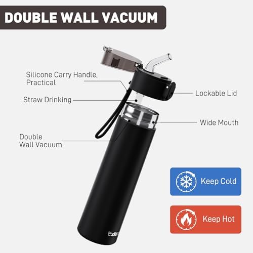 9oz Small Water Bottles with Straw, Mini Water Bottle with One-Hand