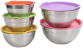 5PCS Stainless Steel Mixing Bowls with Airtight Lids for Kitchen