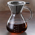 Pour Over Coffee Maker - 20 Oz (600ml) Borosilicate Glass Carafe
