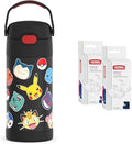 THERMOS FUNTAINER 12 Ounce Stainless Steel Vacuum Insulated Kids Straw