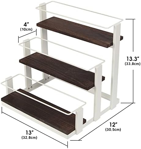 J JACKCUBE DESIGN Coffee Syrup Organizer Rack Station, Coffee Bar