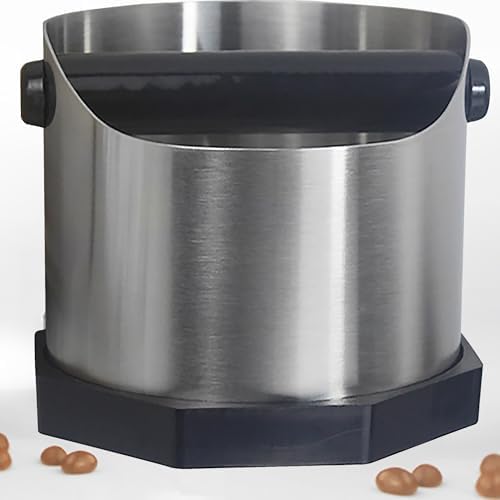 Stainless Steel Espresso Knock Box, Easy & Mess-Free Disposal of