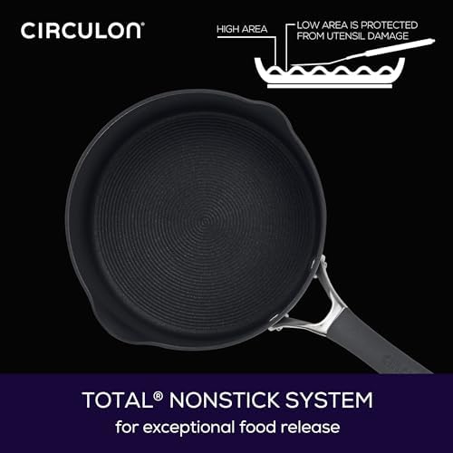 Circulon Radiance Hard-Anodized Nonstick Sauce Pan with Lid, 3-Quart