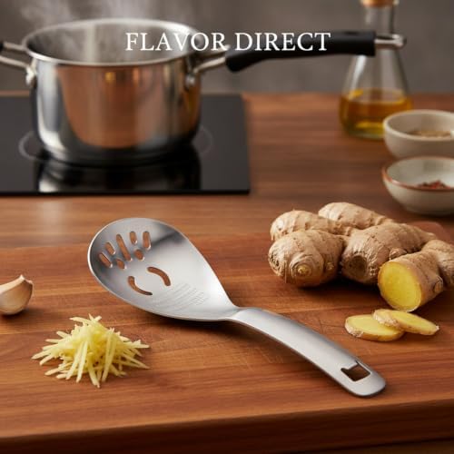 Stainless Steel Grater Spoon for Ginger, Garlic & Soft Fruits - Direct