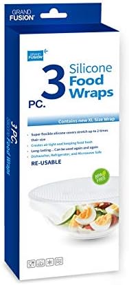Grand Fusion Silicone Food Wrap, Pack of 3