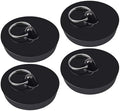 4pcs Bathtub Sink Plug with PVC Stainless Steel Seal Covers