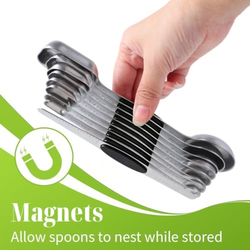 Measuring Spoons,Magnetic Measuring Spoons Set,304 Stainless Steel 7