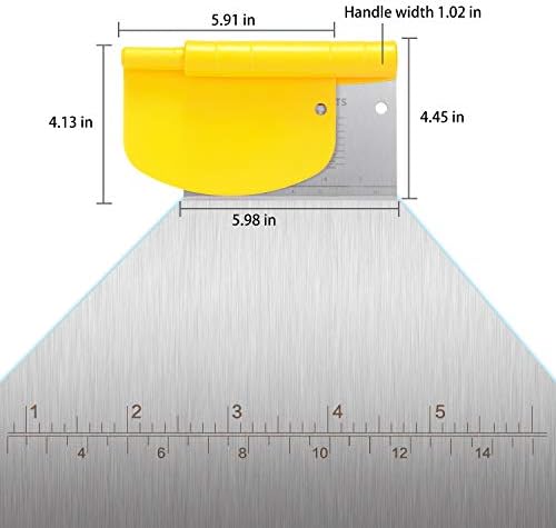 Suanyok Bench Dough Cutter-Flexible Plastic Bowl Scraper Baking Tools