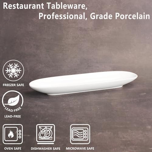 Ceramics Olive Plate, Olive Cookies Tray - Large, Chip Resistant,White
