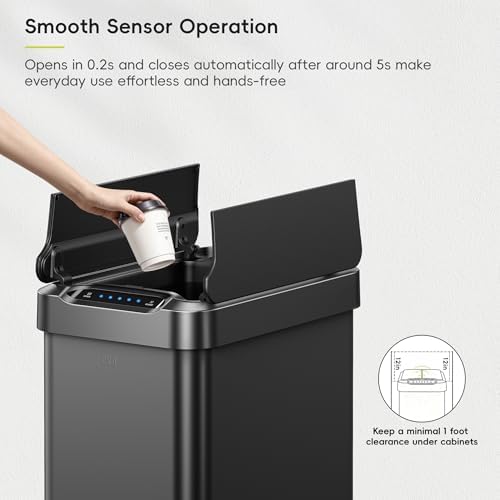 EKO Phantom-T 13.2 Gallon Automatic Sensor Trash Can