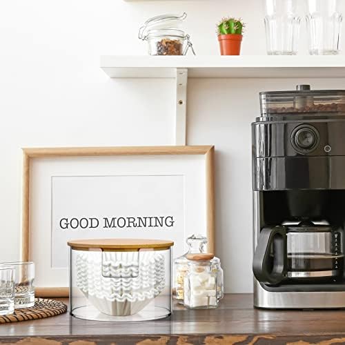 Qunclay Acrylic Coffee Filter Holder Reusable Clear Coffee Filter