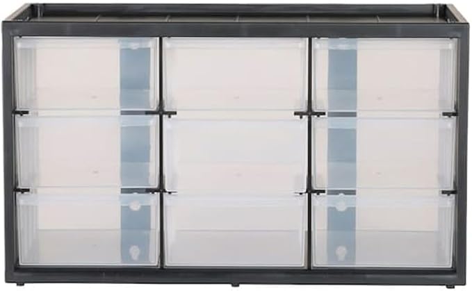 CRAFTSMAN Plastic Storage Organizer Bin System, 9 Compartment, Home Office by CRAFTSMAN