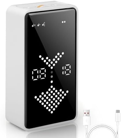 GuDoQi Digital Hourglass Timer, White