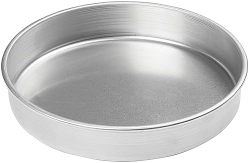 Winco 10" Red Heavy-Duty Round Layer Aluminum Cake Pan