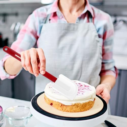4 Pcs 14 Inch Silicone Spatulas High Temp, 500°F Heat Resistant
