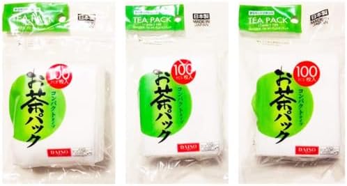 3x100pcs Disposable Filter Bags for Loose Tea -Hard type