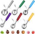 Yuanchu 6 Pcs Ice Cream Scoops, Cookie Scoops for Baking Stainless
