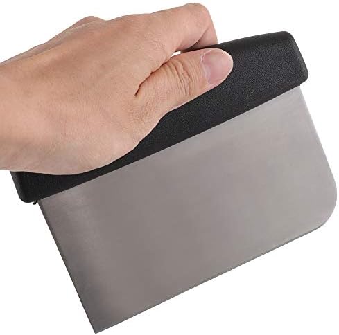 Stainless Steel Kitchen Scraper for Dough Bread and Pizza Baking Prep