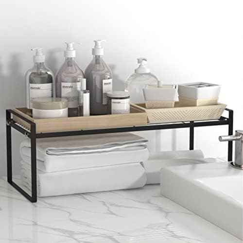 Cabinet Shelf, 20" Kitchen Counter Shelf, Metal Wire Stackable Cupboard Spice Rack, Space Saving Countertop Orgainzer and Storage Rack Shelves for Kitchen Pantry Bathroom