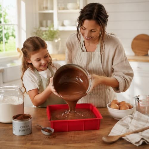 Mrs. Anderson's Baking Silicone 9-Inch Square Cake Pan, BPA Free