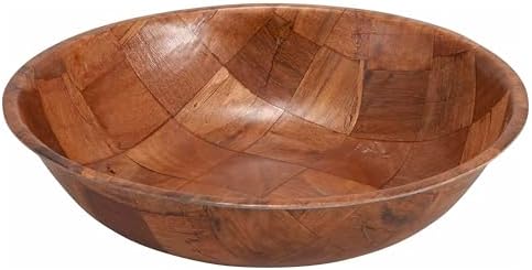 Winco Heavy-Duty 20" Wood Salad Serving Bowl