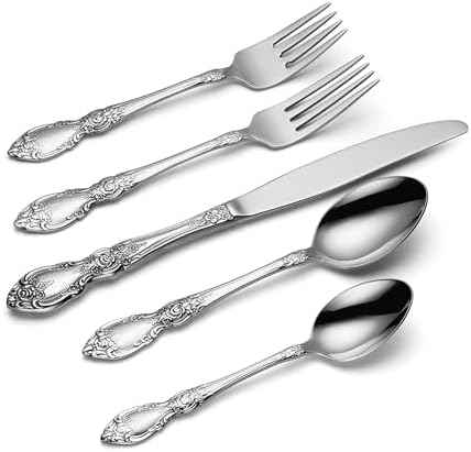 Oneida Wordsworth 45-Piece 18/0 Silverware Set for 8, Flatware