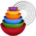 Greentainer Plastic Mixing Bowls with Lids Set for Kitchen, 6 Set
