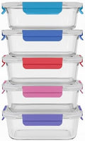ECOBERI Glass Food Storage Containers with Lids, Meal Prep, Lunch