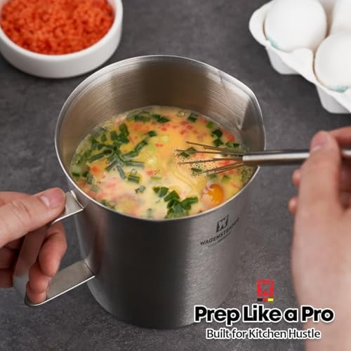 WAGENSTEIGER 18/8 Stainless Steel Measuring Cup: Metal Measuring