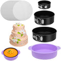 3 Pcs Springform Pan Set, 5 7 9 Inch Nonstick Spring Form Pan