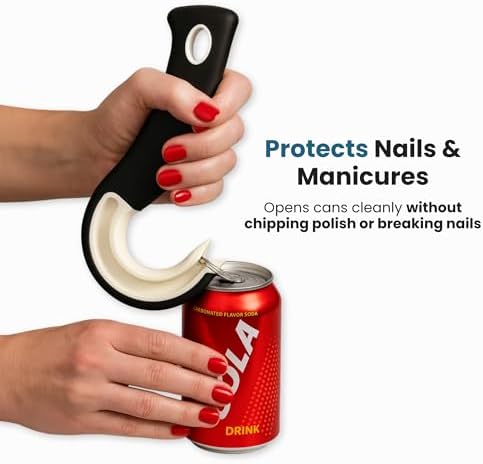 Easy Open Ring Pull Can Opener 3 Pack by Jokari. Durable Non Slip