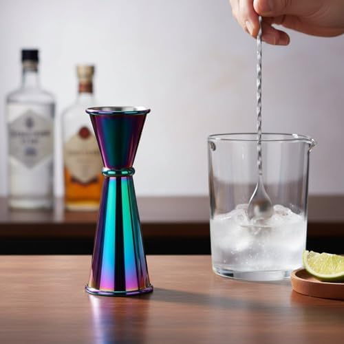 Measures Stainless Steel Double Cocktail Jigger 1oz / 2oz Cocktail