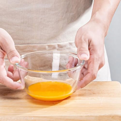 2pcs Glass Mixing Bowl Set 500ml for Salad and Vegetables Xmas